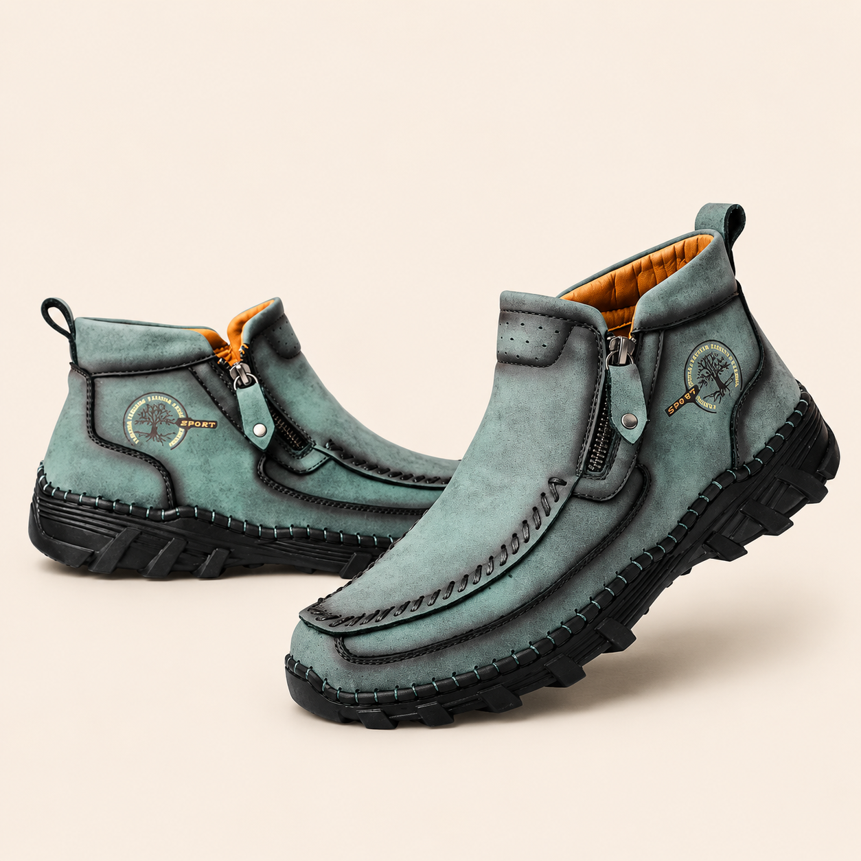 No-Bend Comfort Leather Boots