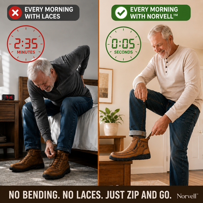 No-Bend Comfort Leather Boots