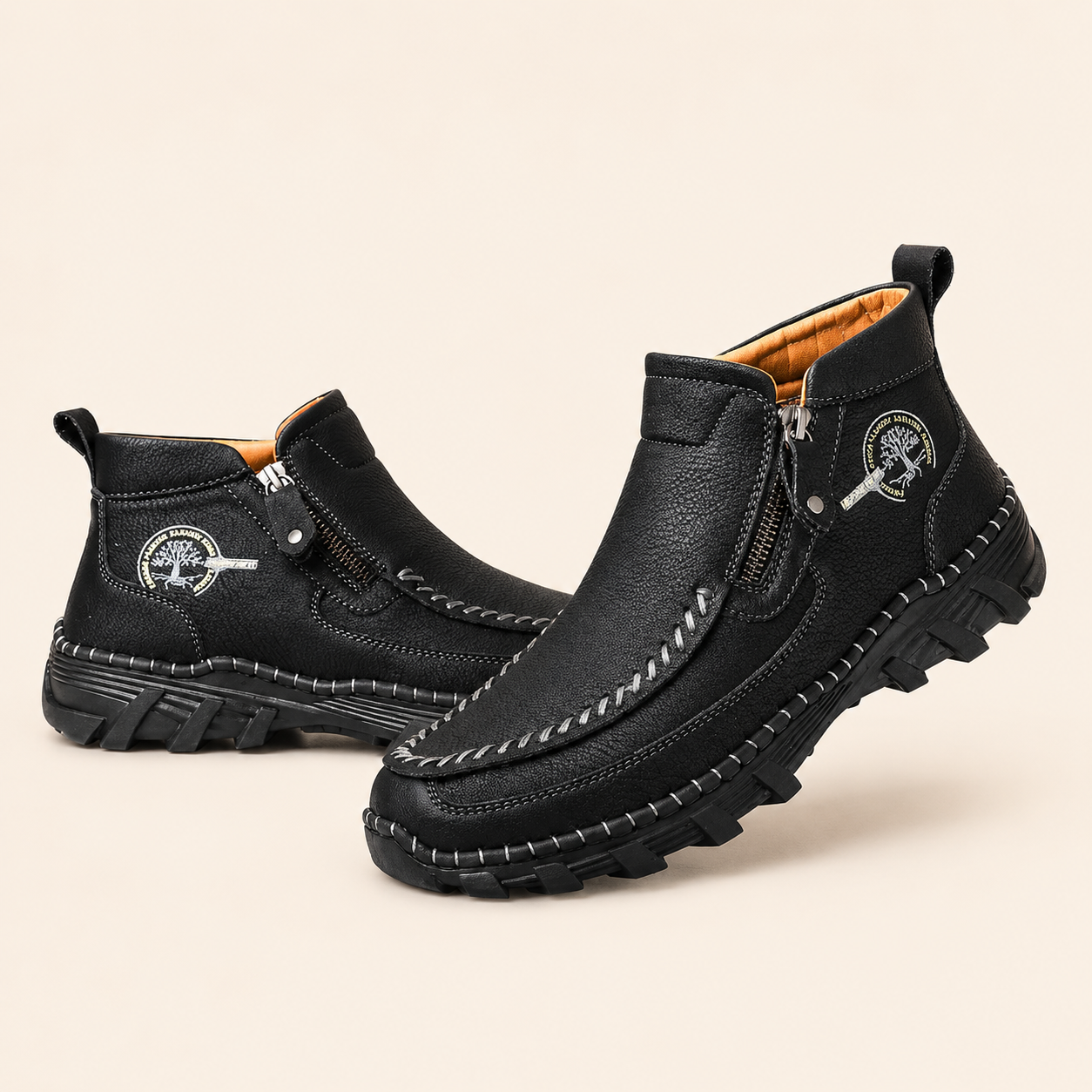 No-Bend Comfort Leather Boots