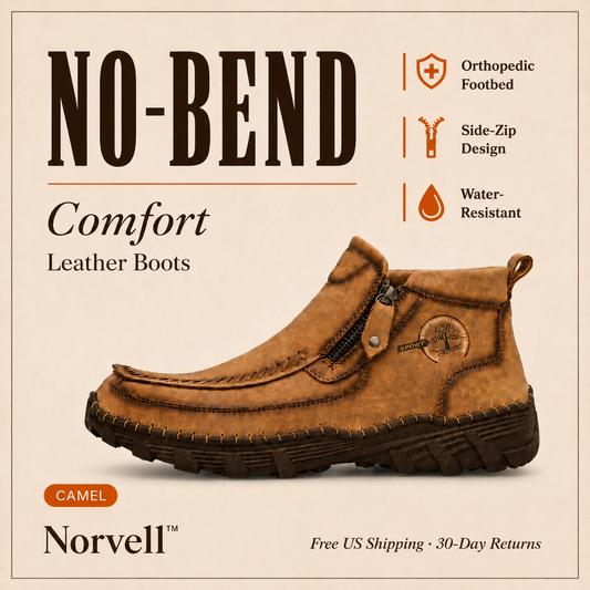 No-Bend Comfort Leather Boots