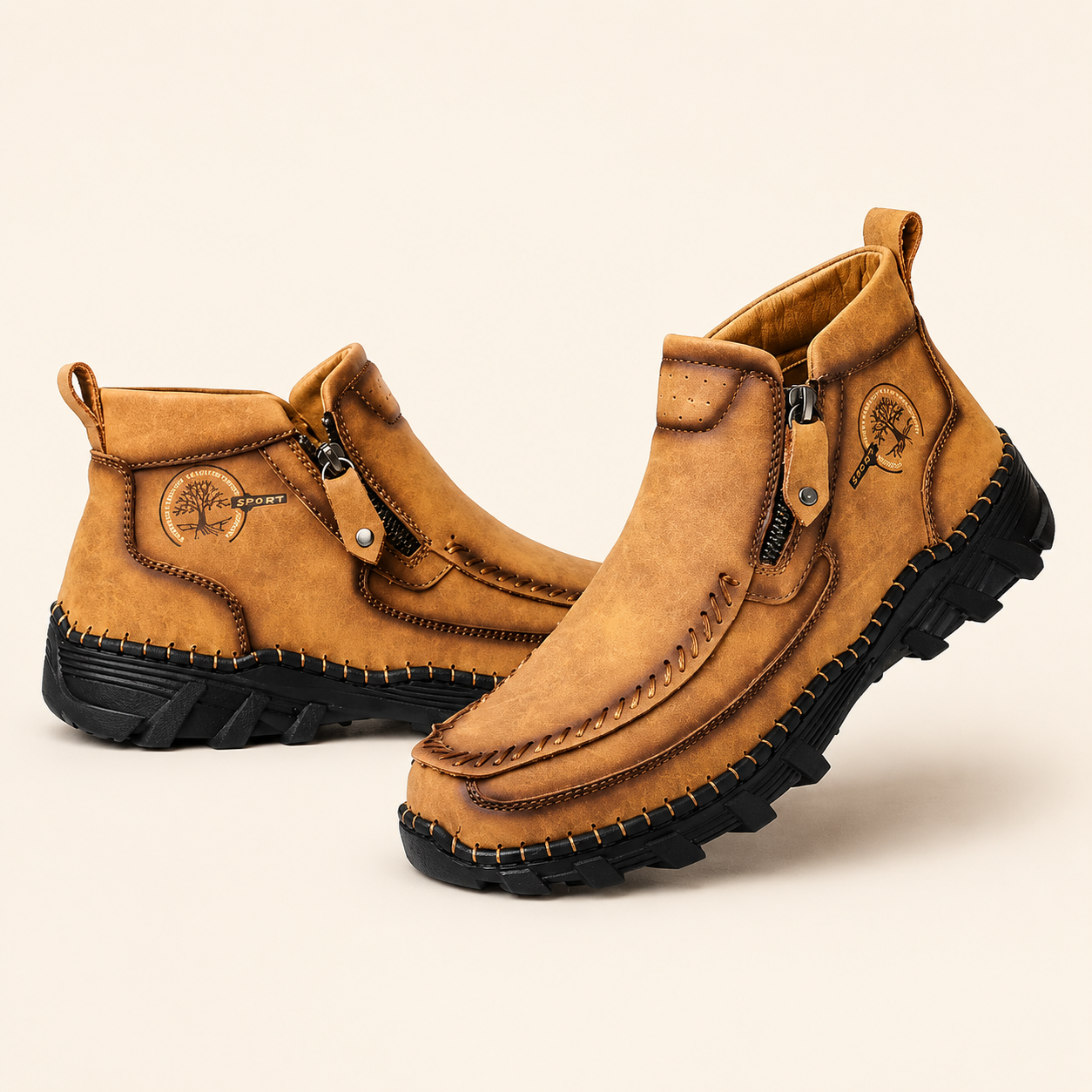 No-Bend Comfort Leather Boots