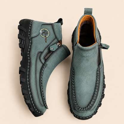 No-Bend Comfort Leather Boots