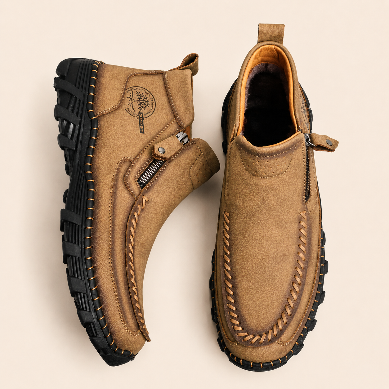 No-Bend Comfort Leather Boots